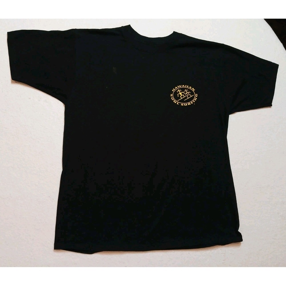 Vtg 90s Hawaiian Soul Surfing T Shirt Large Fruit Of The Loom Lofteez Graphic